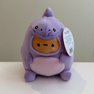 NWT 6.5” Smoko Tayto Potato Purple Dinosaur Mini Mochi Plush